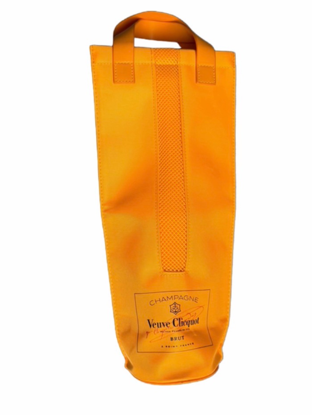 Veuve Clicquot Champagne Bottle Travel Tote Carrier Yellow Insulated Wine Bag